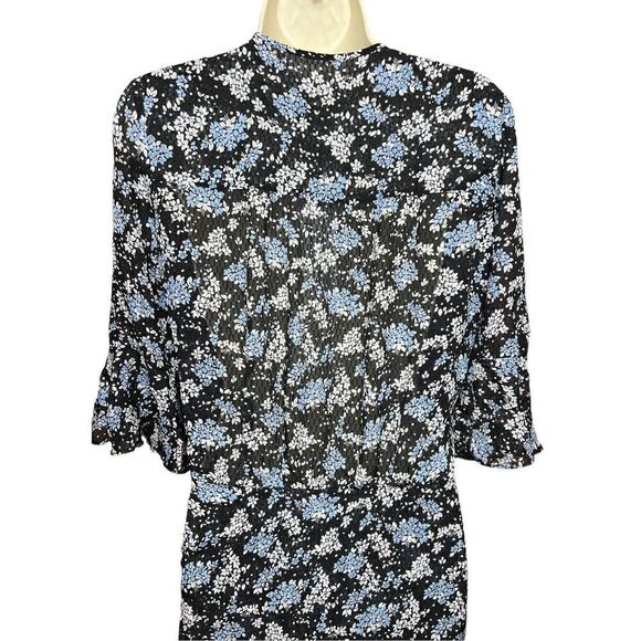 Veronica Beard Sean SILK Ruched Wrap Mini Dress NWT Size 0 - Picture 10 of 13